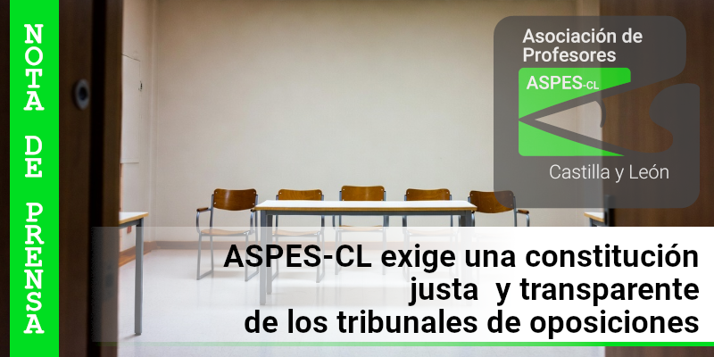 ASPES-CL exige criterios justos y unificados en los tribunales de oposiciones